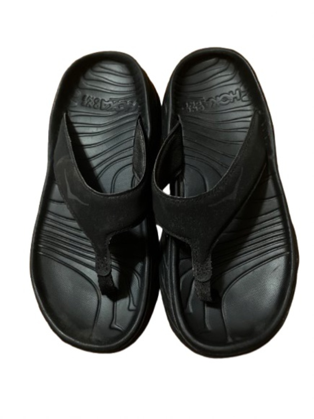 Hoka One One Ora Recovery Black Sandals Size 7